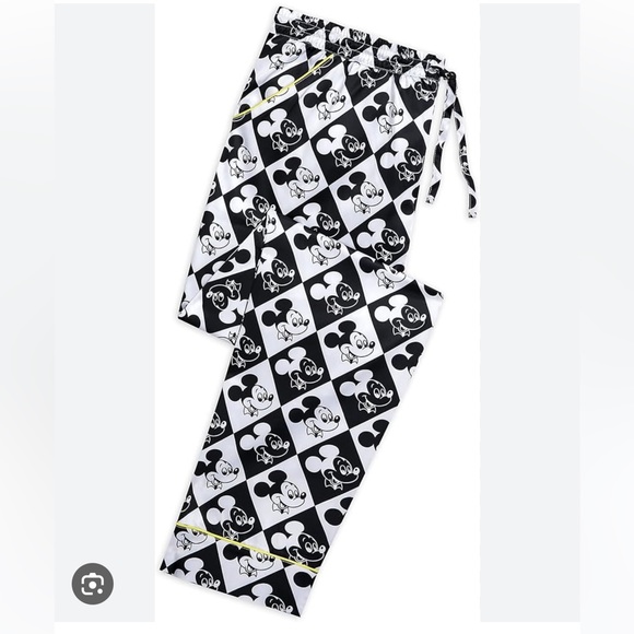 Disney Other - NWT Disney Mickey Mouse Black and White Lounge Pants for Adults